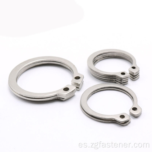 Anillos de retención de acero inoxidable DIN471 para ejes (externos) Circlip